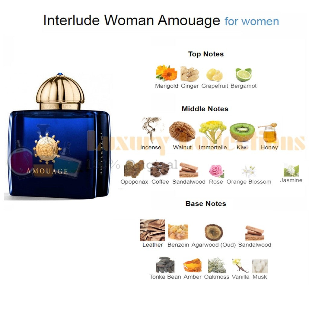 Amouage Interlude / Epic / Honour EDP 100ml for Men / Women - Guidance 46 / Gold
