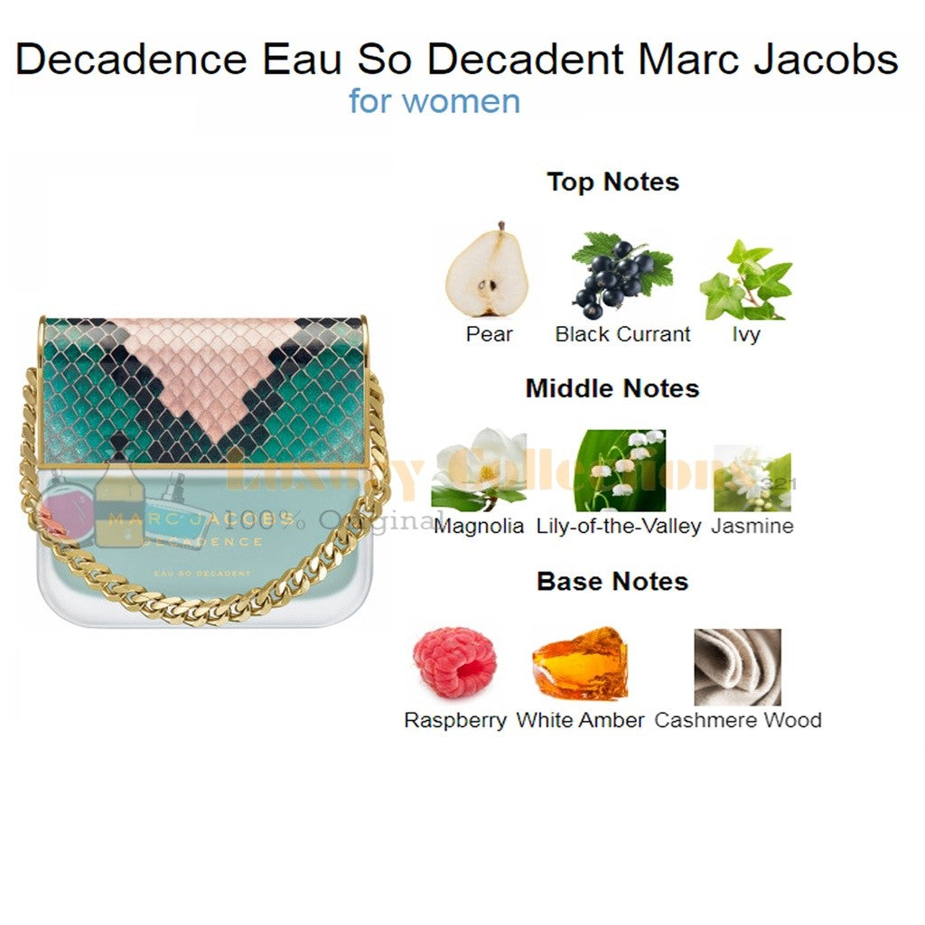 Marc Jacobs Decadence / Eau So Decadent / One Eight K Edition / Divine Decadence 100ml for Women