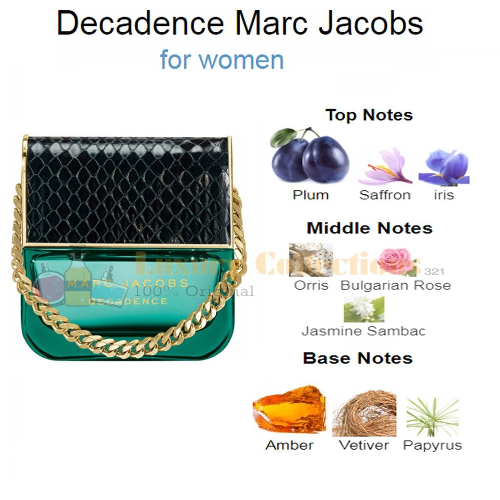 Marc Jacobs Decadence / Eau So Decadent / One Eight K Edition / Divine Decadence 100ml for Women