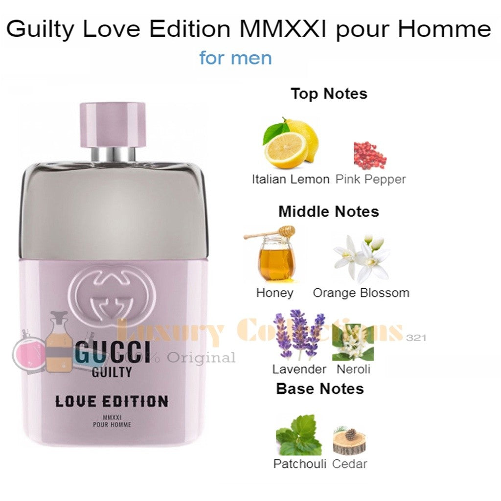 %Gcuci Guilty Oud / Love Edition MMXXI / Absolute Pour Femme / Cologne Pour Homme / Eau de Parfum 90ml for Men & Women