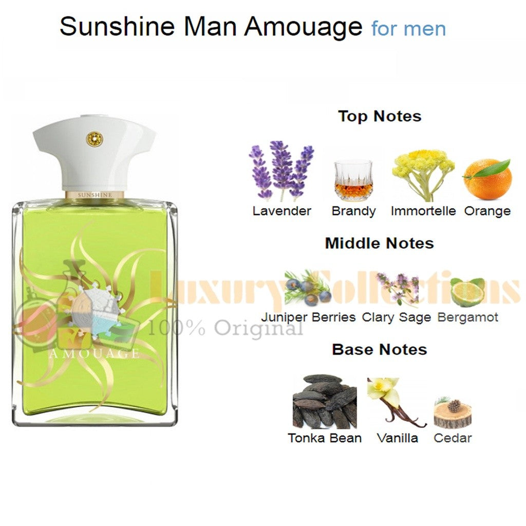 Amouage Honour / Interlude  / Epic / Reflection / Memoir / Sunshine / Journey Man EDP 100ml for Men