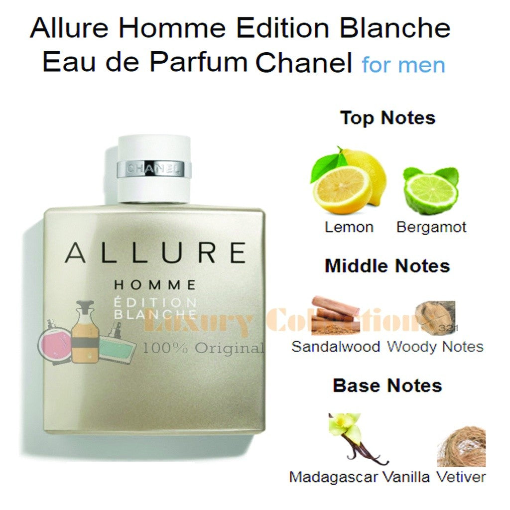 Allure Homme Sport / Cologne / Edition Blanche / Eau Extreme EDT 100ml Perfume for Men