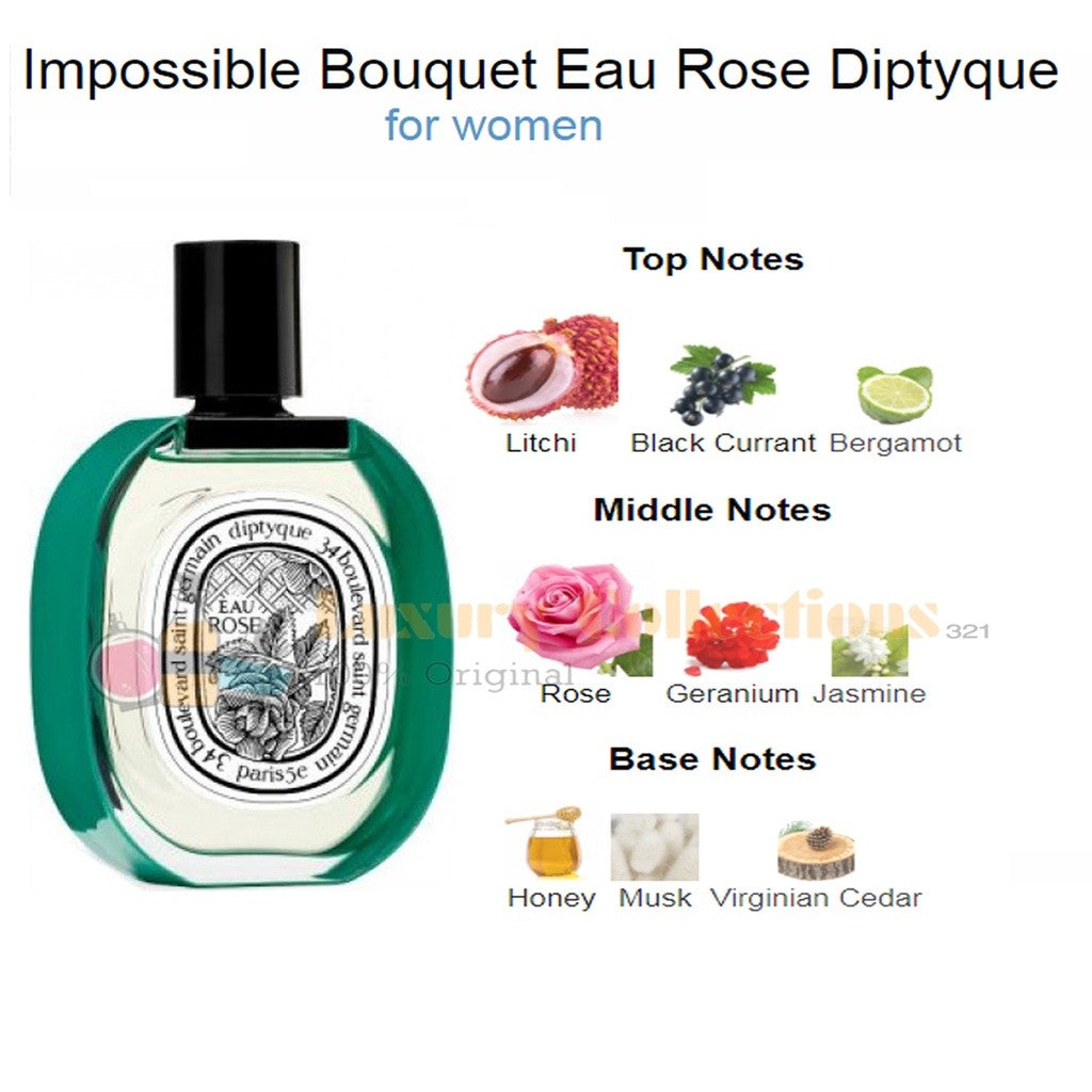 Diptyque 2020 Edition - Do Son / Eau Rose / Olene / L'Ombre Dans L'Eau / Eau des Sens / Eau Moheli EDT 100ml for Women