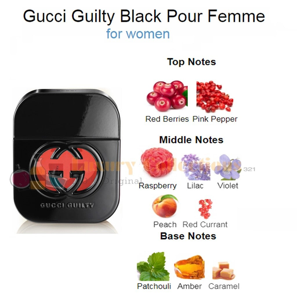 Gcuci Guilty Black Pour Femme EDT 75ml for Women