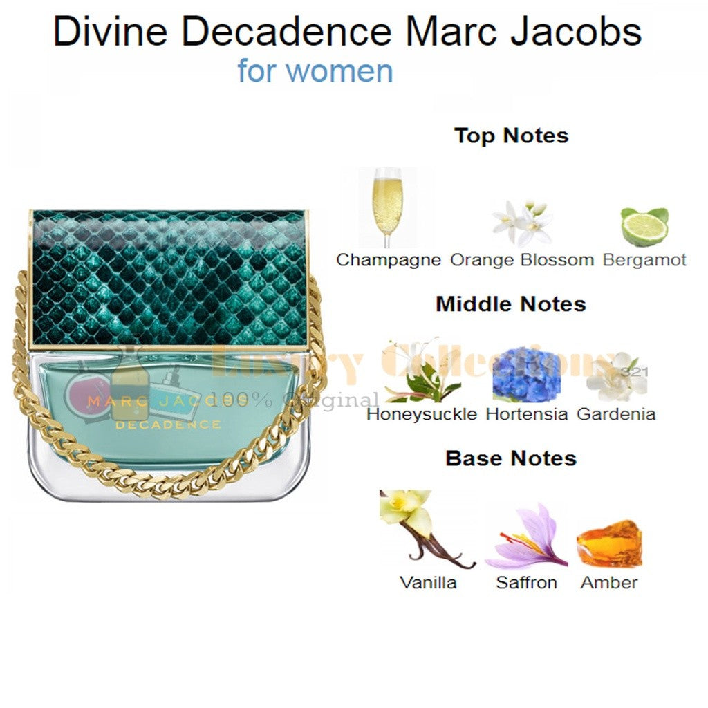 Marc Jacobs Decadence / Eau So Decadent / One Eight K Edition / Divine Decadence 100ml for Women