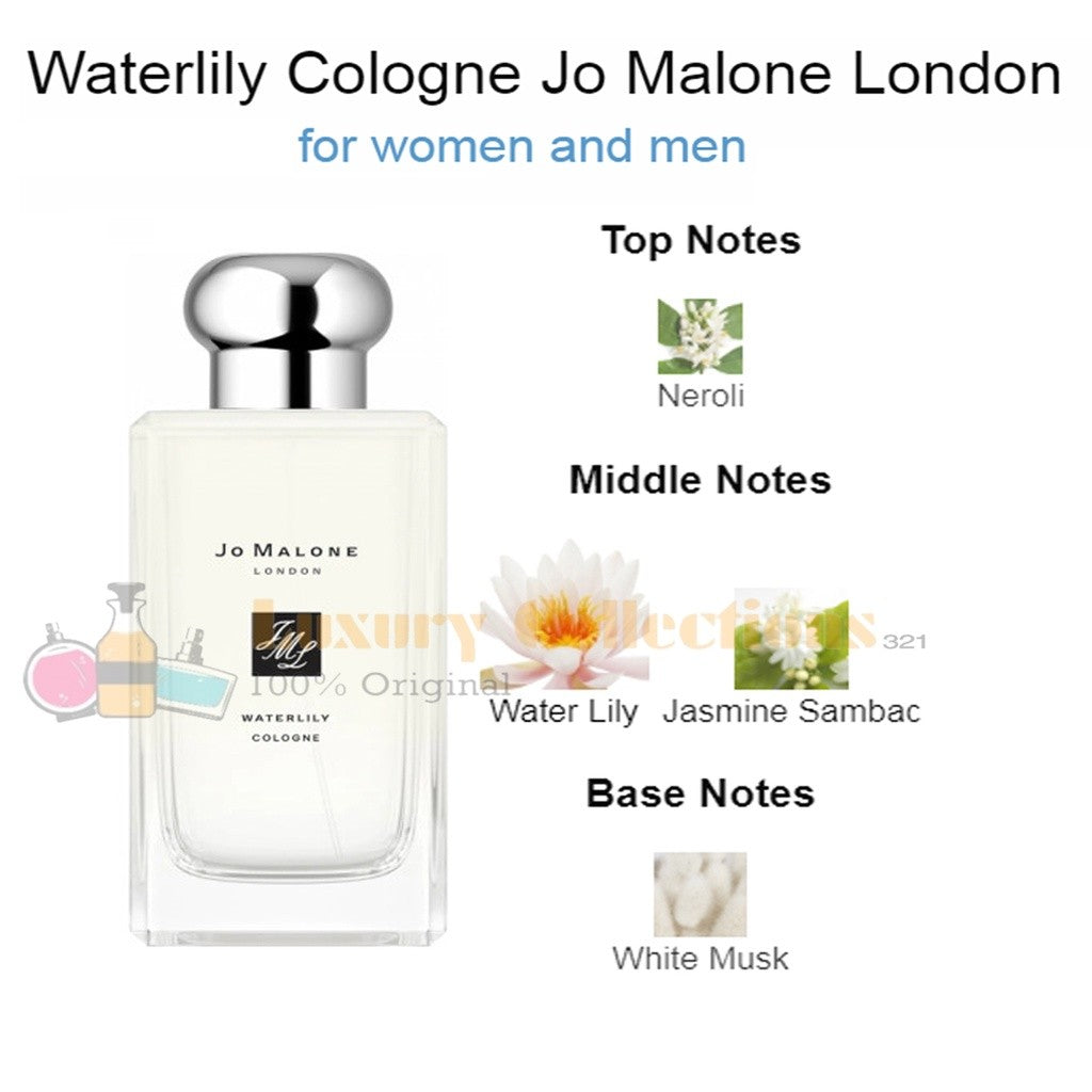 % Jo Malone London Osmanthus / Silk Blossom / Yuja / Waterlily Cologne 100ml for Men & Women