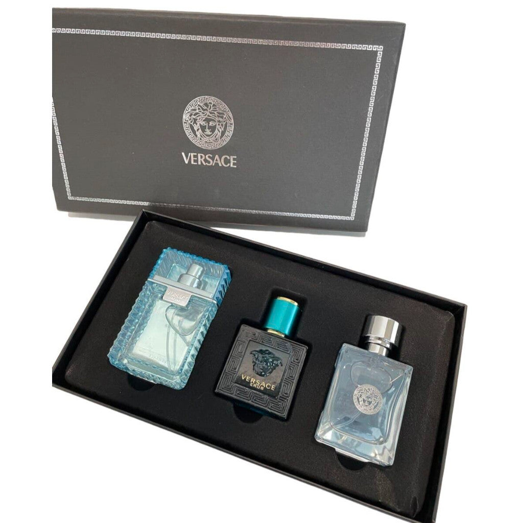 Vesarce ( Pour Homme + Eros + Fraiche ) Mini 3in1 Gift Set 3x30ml Perfume For men (With Free Paperbag)