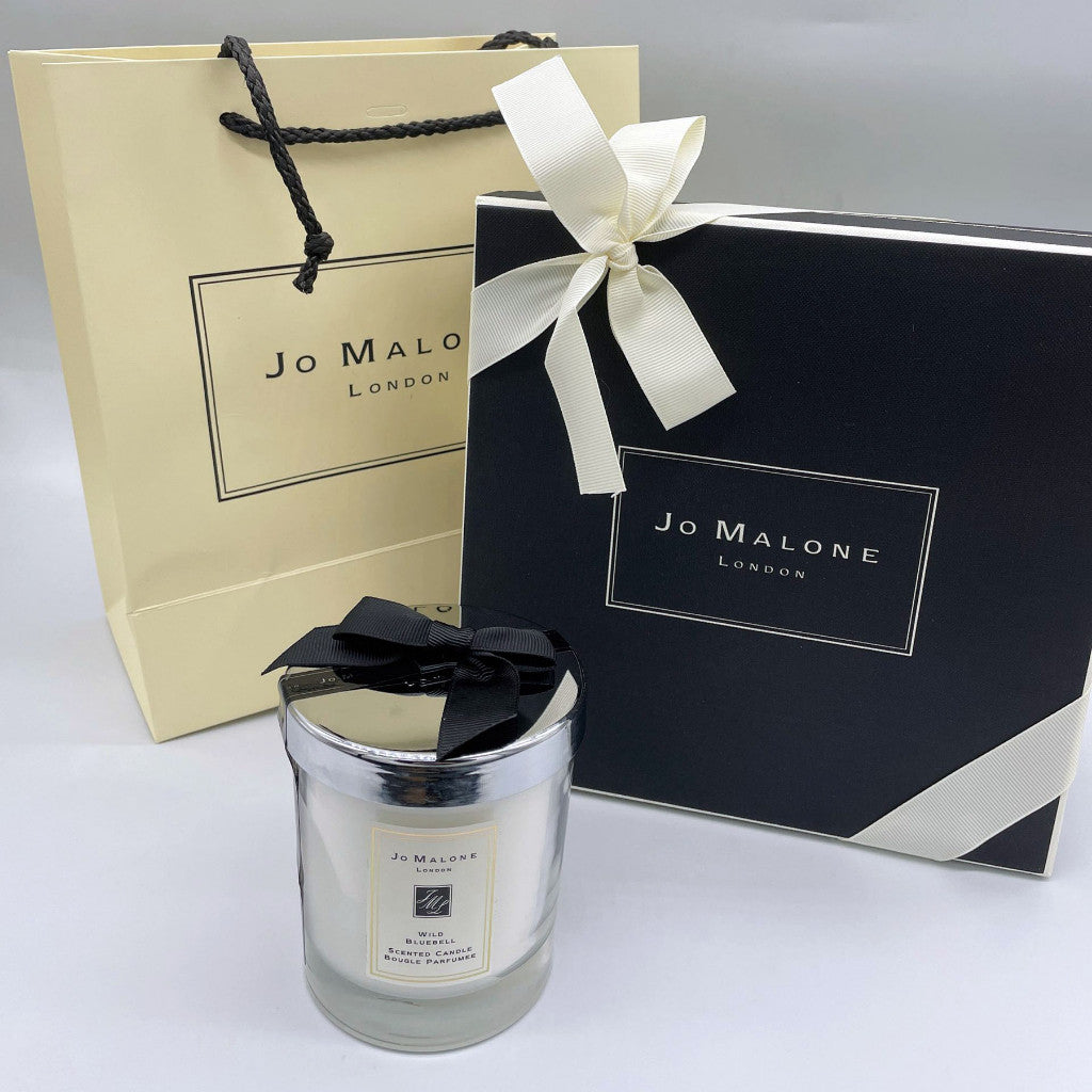 J0 MaIone Wild Bluebell / Orange Blossom / Red Roses Scented Candle Set (Square Box) With Paper Bag