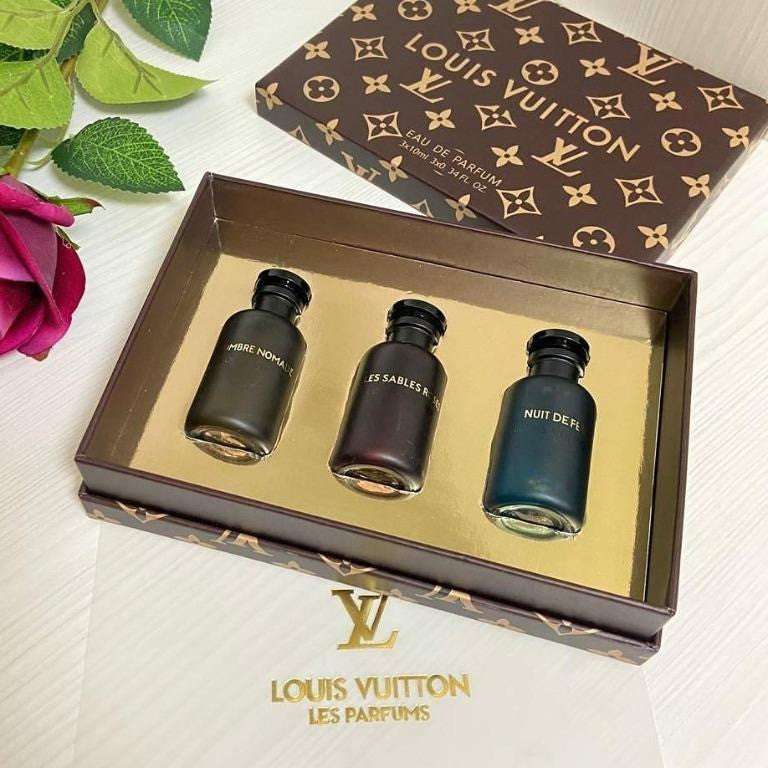 Lv Les Sables Roses Eau De Parfum 3in1 Gift Set 3x10ml Perfume For Men & Women
