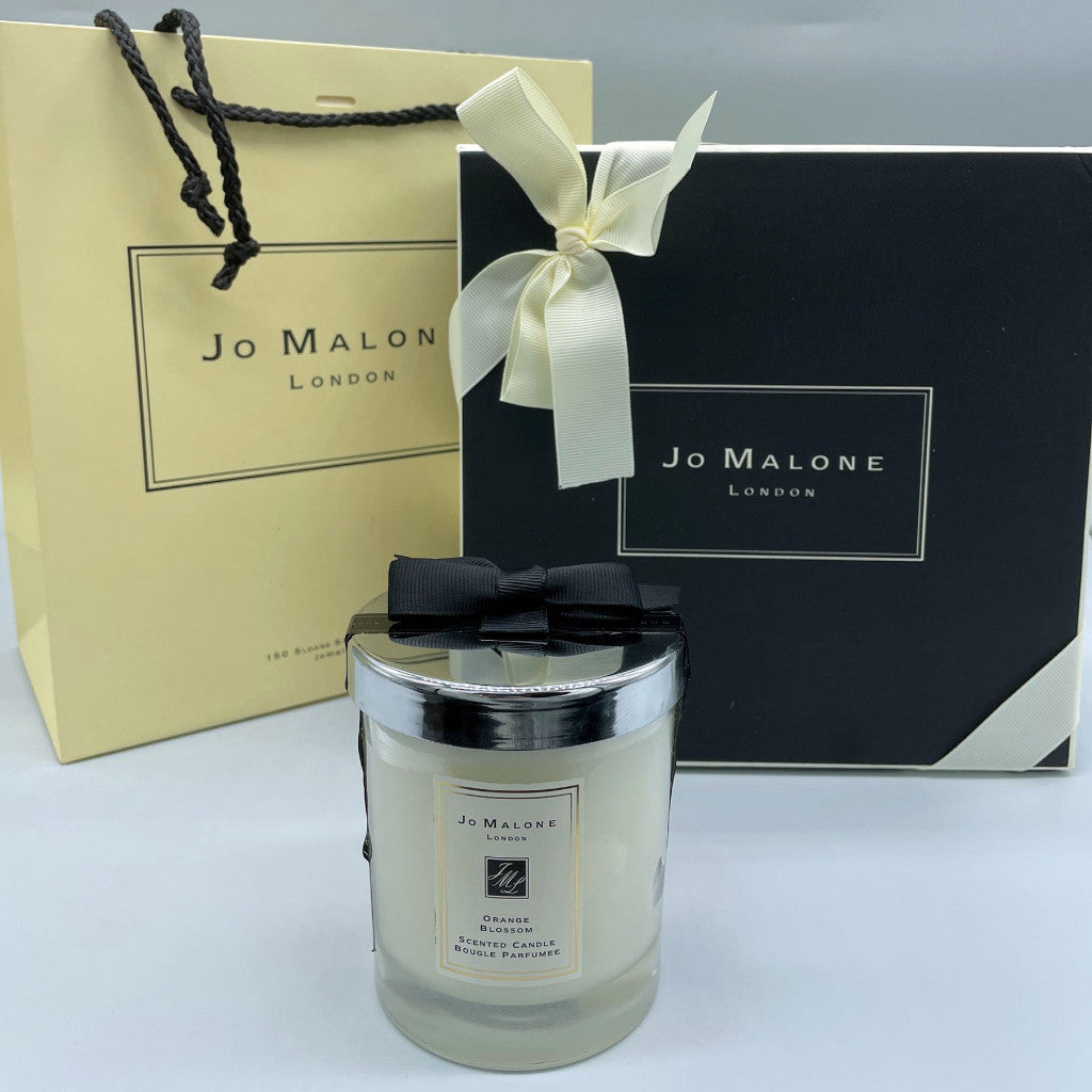 J0 MaIone Wild Bluebell / Orange Blossom / Red Roses Scented Candle Set (Square Box) With Paper Bag