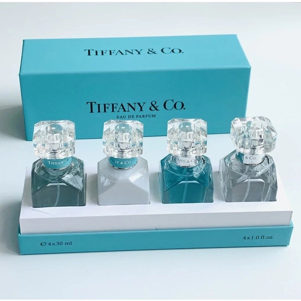 TlFFANY&CO 4IN1 Mini Perfumes 4x30ML WITH SPRAYER SET Women & men [ Perfume Gift Set ]