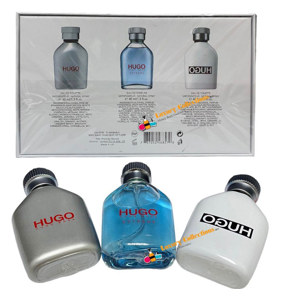 Ori 3in1 B0SS Eau De Toilette 3x40ml Spray Perfume Gift Set For Men