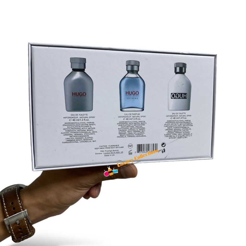 Ori 3in1 B0SS Eau De Toilette 3x40ml Spray Perfume Gift Set For Men