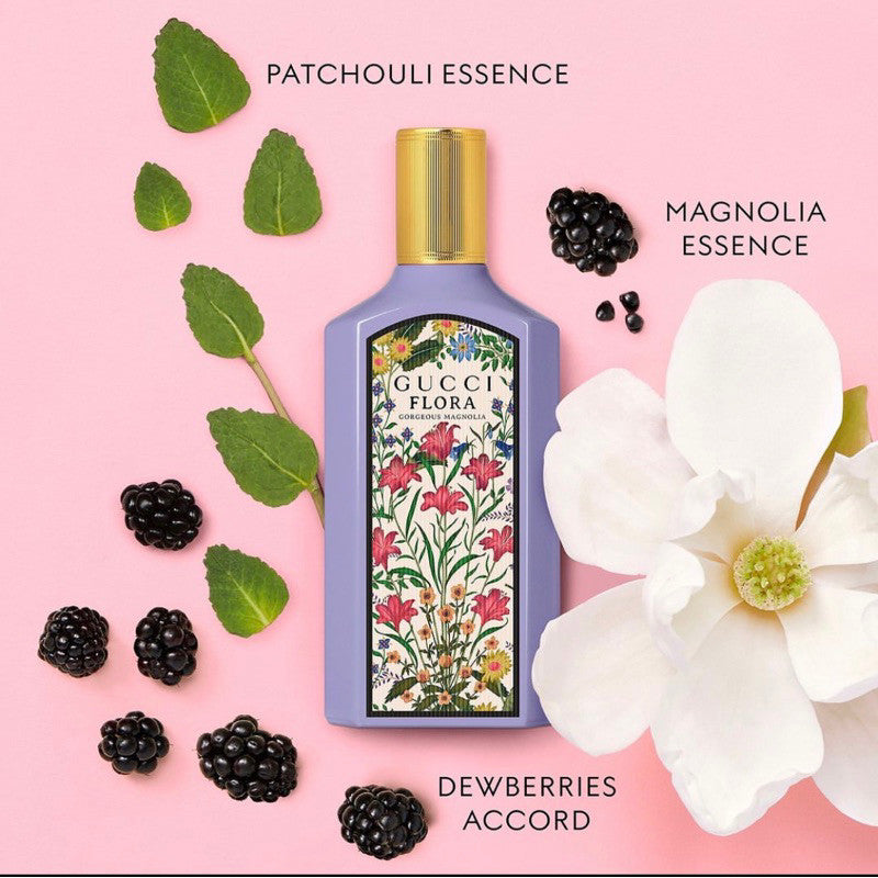 (2023)Ori Gcuci Flora Gorgeous Magnolia Eau de Parfum 100ml (EDP) Perfume For Her