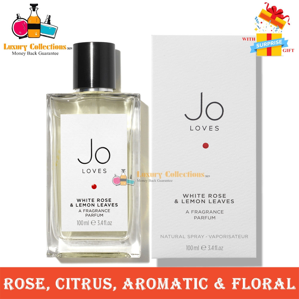 % J0 L0VES White Rose & Lemon Leaves Parfum 100ml for Unisex