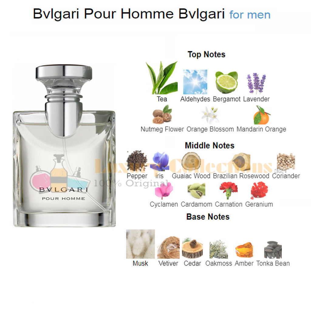 %BuIgari Pour Homme Eau De Toilette For Men 100ml Perfume Untuk Lelaki