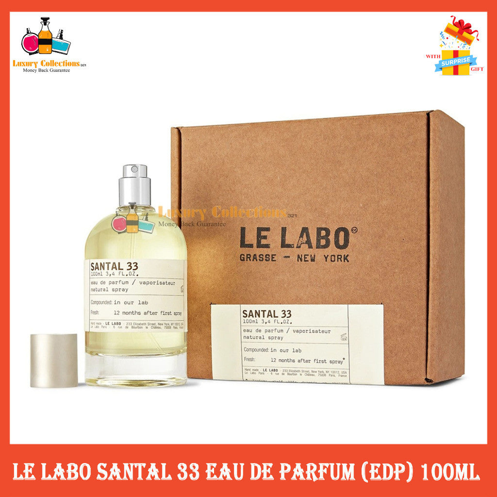 %Le Labo Santal 33 Eau De Parfum (EDP) 100ml Perfume Women & Men