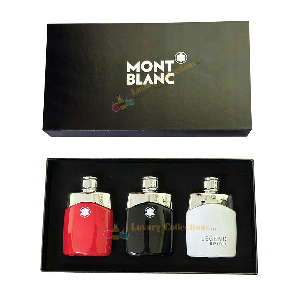 % MontbIanc 3in1 Legend (EDT+Spirit+Red) Gift Set 3x30ml