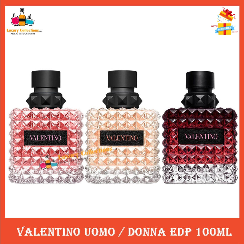 % VaIenitno Uomo / Donna Born In Roma Coral Fantasy / Yellow Dream / Intense EDP 100ml for Men & Women