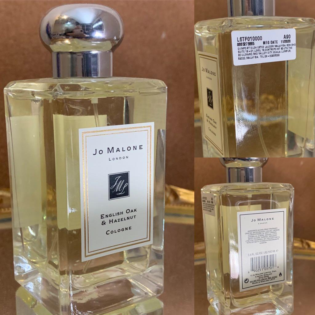 % English Oak & Hazelnut Cologne 100ml for Unisex