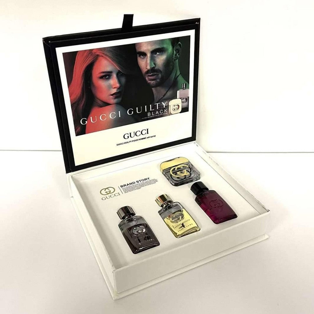 % Guilty 4in1 Perfume Set 4x5ml Square White Box (WPB)