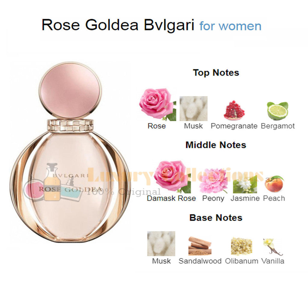 %Rose Goldea Eau De Parfum for Women 90ml Perfume Untuk Wanita