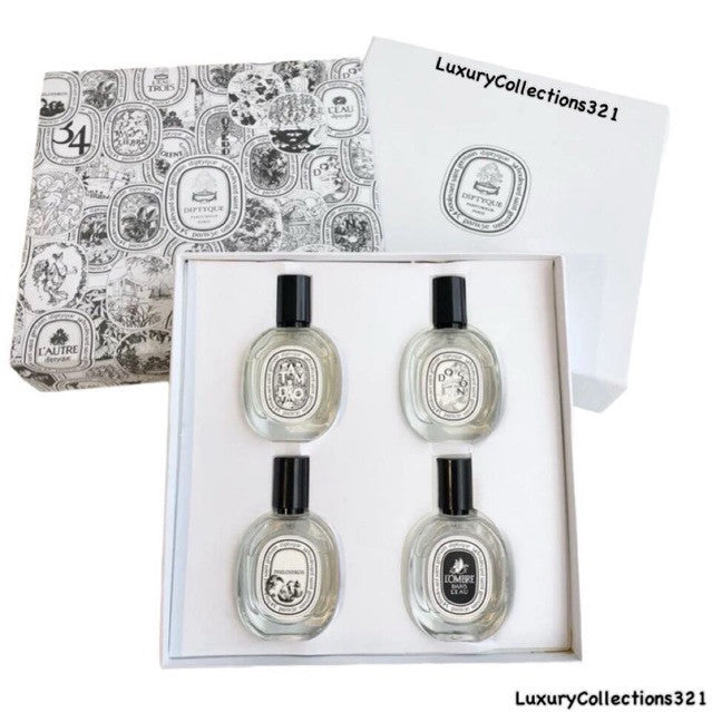 Ori Diptyque Classic White 4in1 Gift Set 4x10ml Perfume