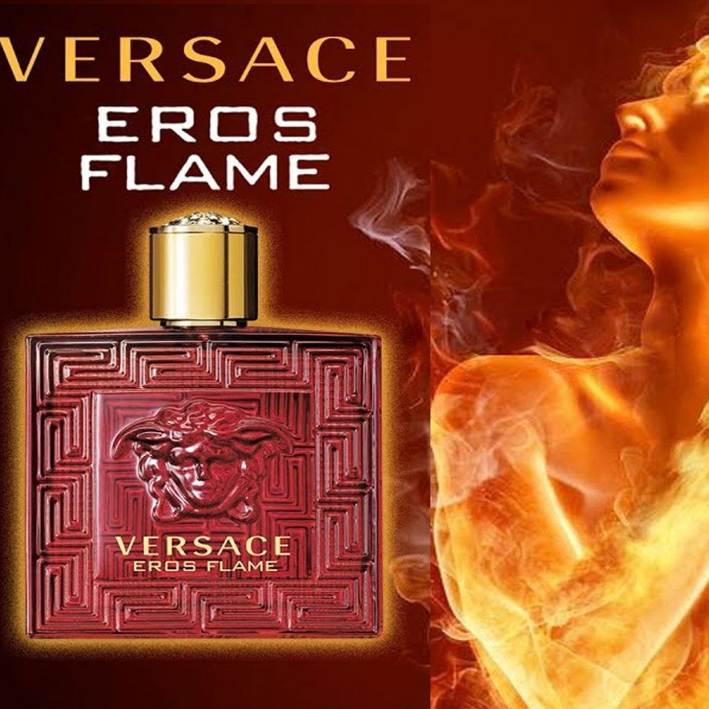 % Eros Flame Eau De Parfum 100ml For Men [ Ready Stock ]