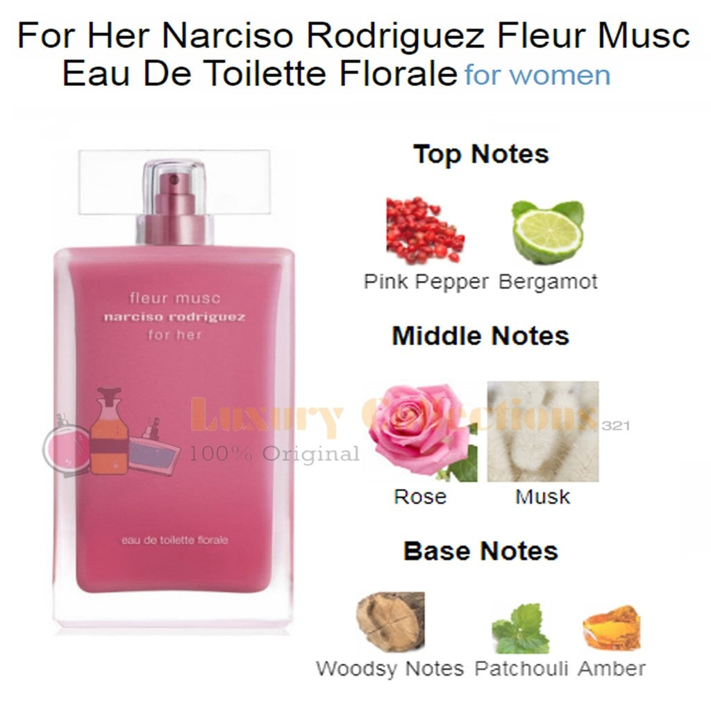 % Nrac!so for Her Poudree 100ml Edp Perfume