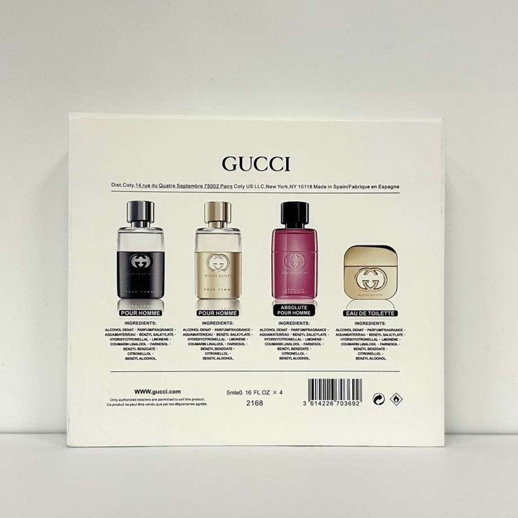 % Guilty 4in1 Perfume Set 4x5ml Square White Box (WPB)