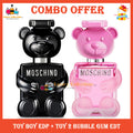 Combo 2PCS Moscino 100ml ( Toy Boy Eau de Parfum + Toy 2 Bubble Gum EDT ) Perfume