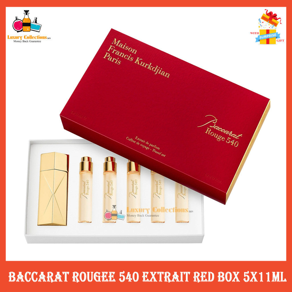 Original Baccarat Rougee 540 Extrait Red Box 5x11ml cute Gift Set