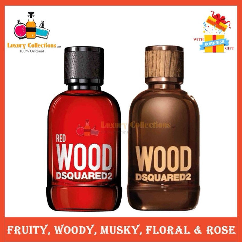 DSQUARED² Red Wood / Green Wood Pour Femme / Wood for Him 100ml