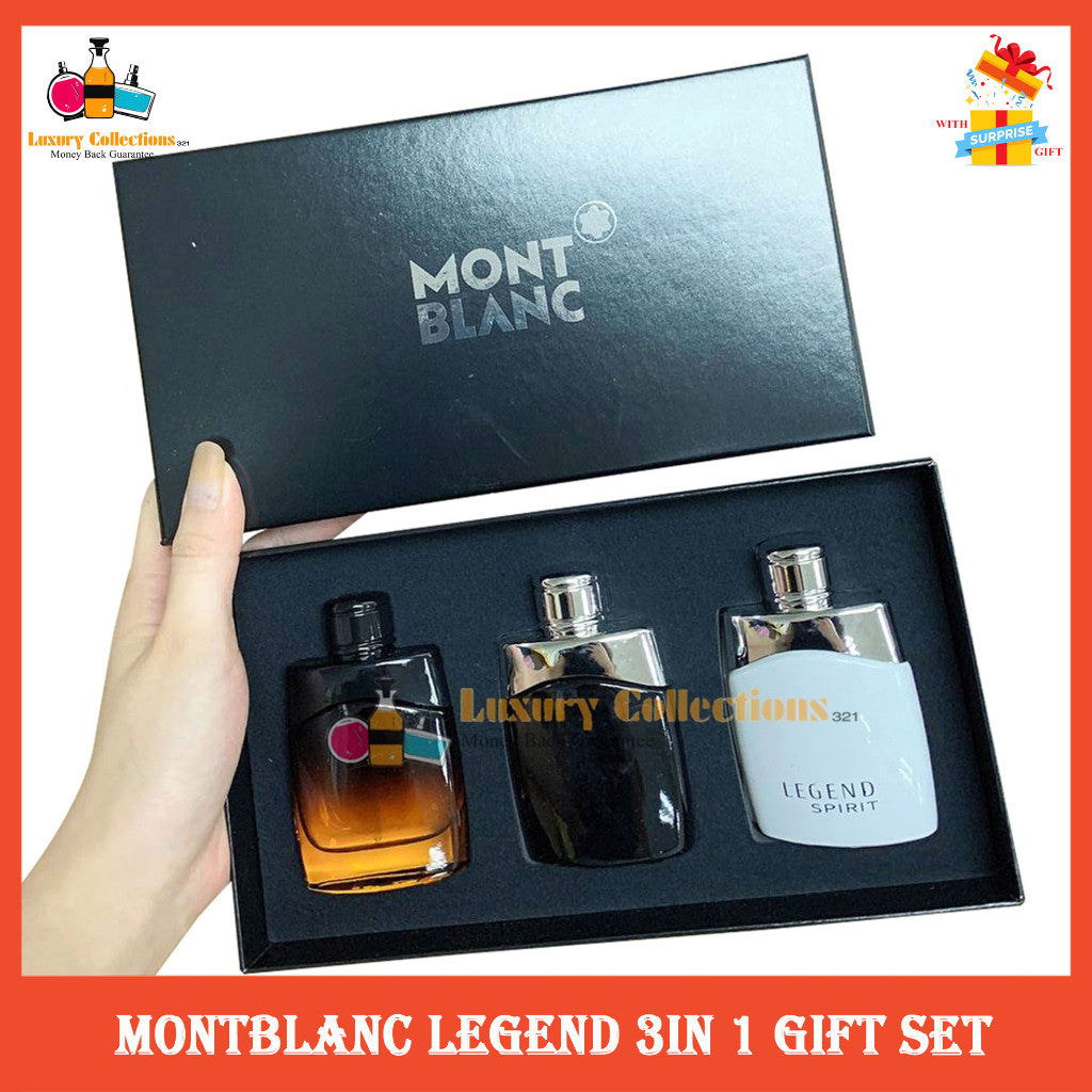 M0NTBLANC Legend Men 3in1 Gift Set (3x30ml) Perfume For men