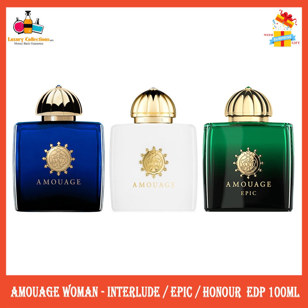 Amouage Interlude / Epic / Honour EDP 100ml for Men / Women - Guidance 46 / Gold