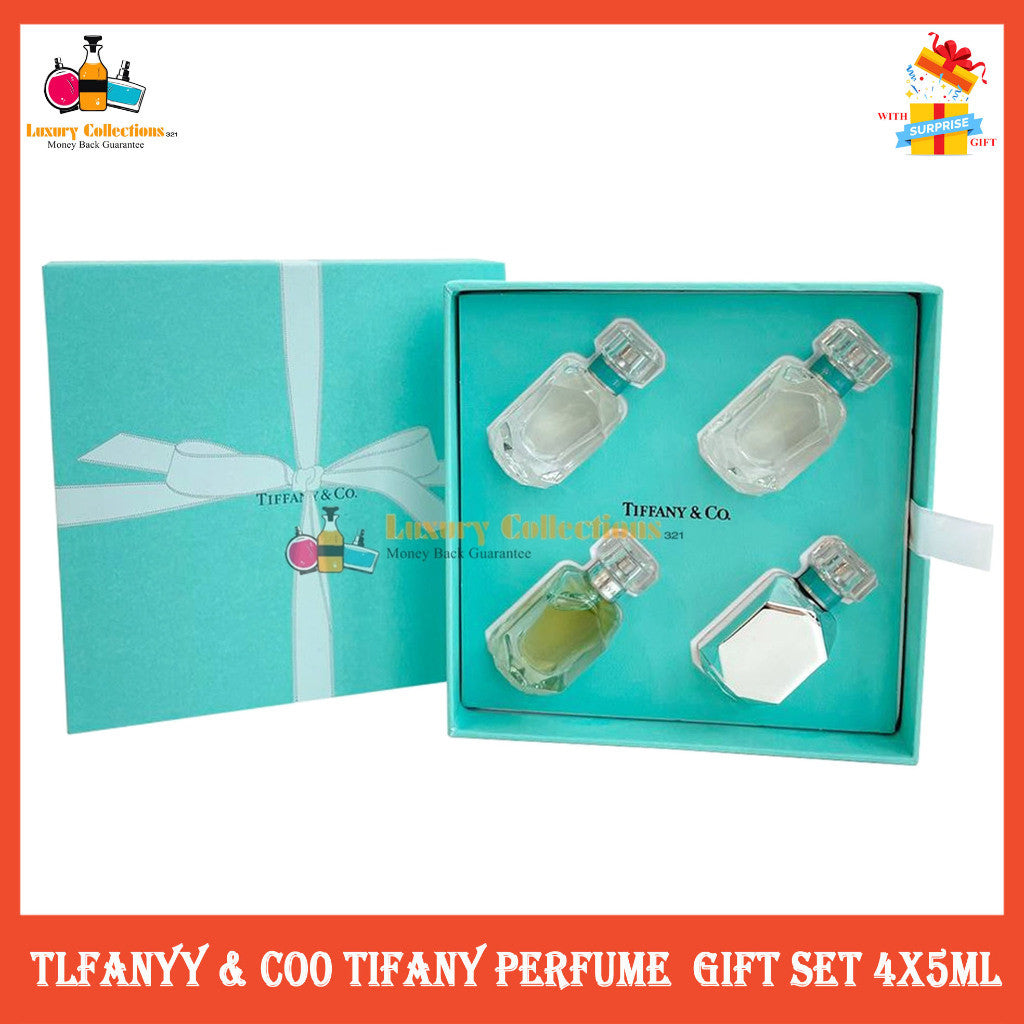 TlFANYY & CO0 Tifany Perfume  Gift Set 4x5ml For Her 4IN1