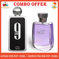 % (Combo 100ml 2Pcs) Afnan 9pm EDP + Hawas for Him EDP