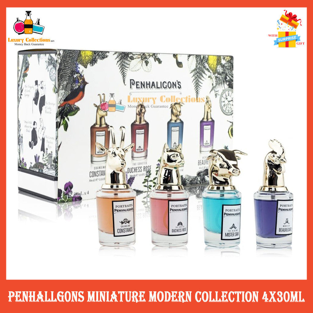 PENHALlG0NS MINIATURE MODERN COLLECTION 4X30ML PERFUME GIFT SET (NEW)