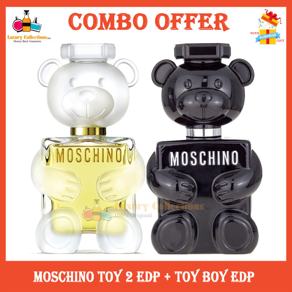 (Combo 100ml 2Pcs) Moschino Toy 2 EDP + Toy Boy EDP