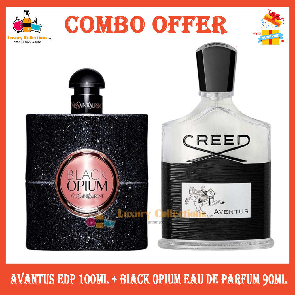 Combo 2PCS ( Avantus Edp 100ml + BIack 0P!UM Eau de Parfum 90ml ) Perfume