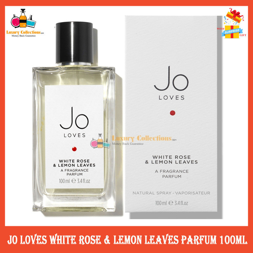 % J0 L0VES White Rose & Lemon Leaves Parfum 100ml for Unisex