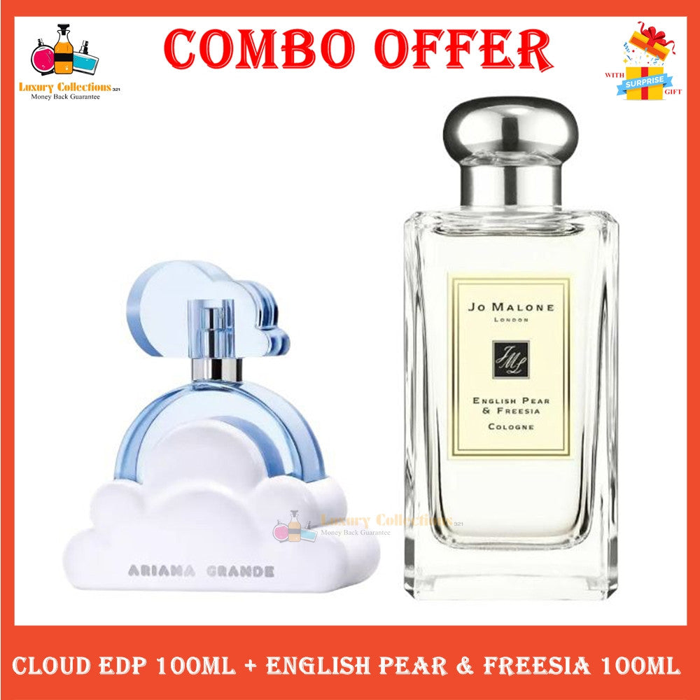Combo 100ml 2PCS (Ariana Grande Cloud EDP + English Pear & Freesia) Perfume for Her
