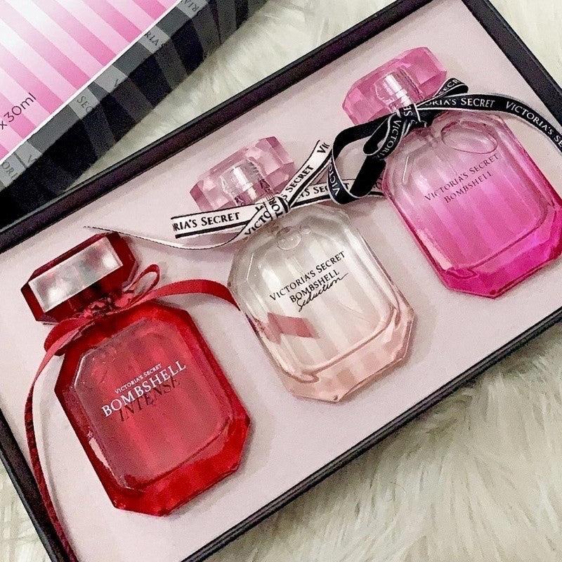 3in1 Bombshell EDP Gift Set 3x30ml Perfume With Free Paperbag