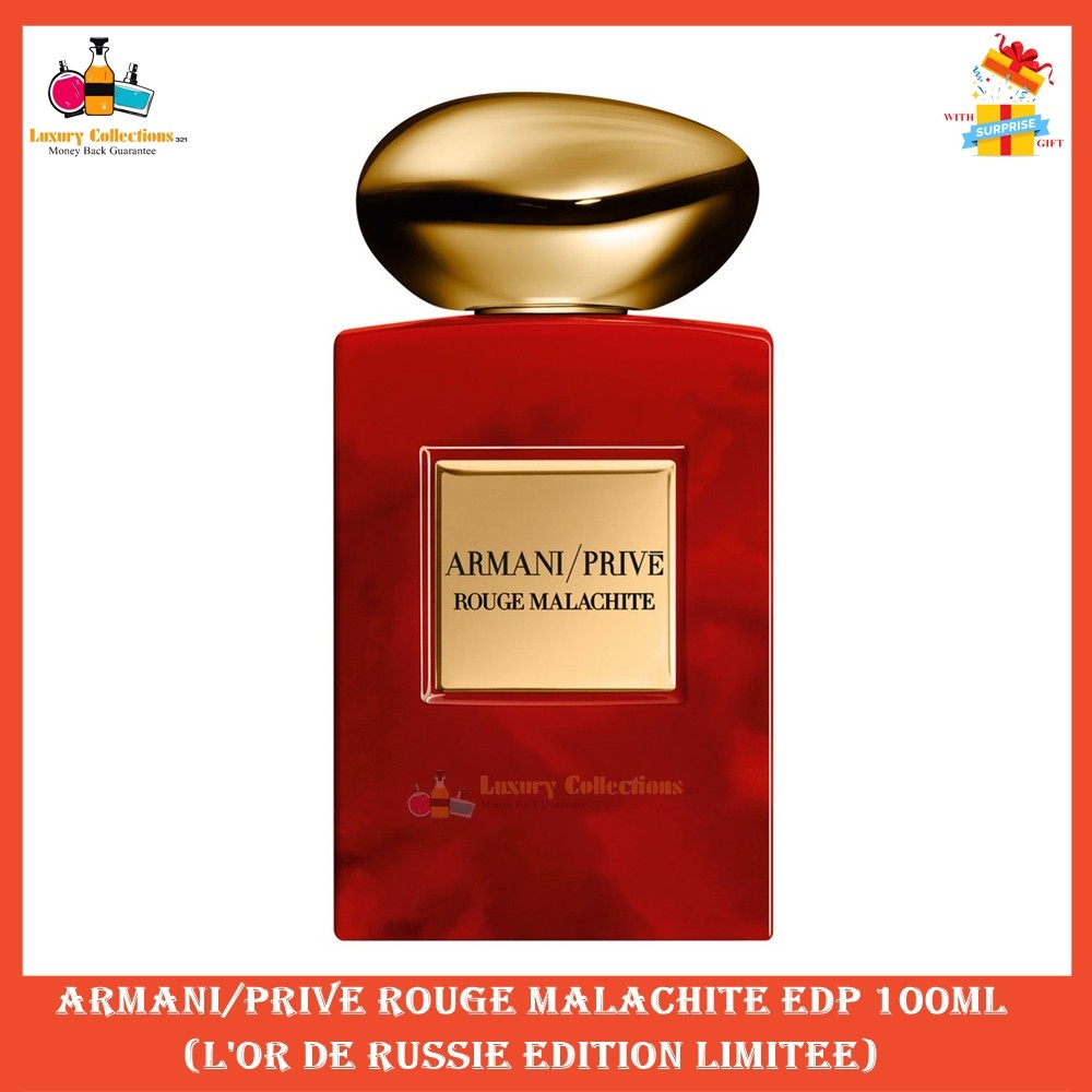 % Amrani Prive Rouge Malachite L'or De Russie Edition Limitee EDP 100ml