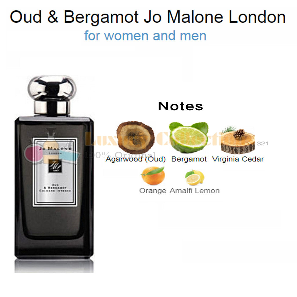 % Oud & Bergamot Cologne Intense 100ml Perfume for  Men & Women
