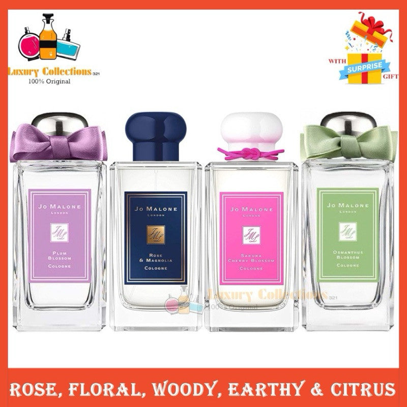Jo Malone London Rose & Magnolia / Osmanthus Blossom (2017) / Plum Blossom (2017) / Sakura Cherry Blossom Limited 100ml