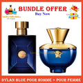 [Combo 100ml 2Pcs] Verssce Dylan Blue Pour Homme EDT Men + Pour Femme Parfum Women