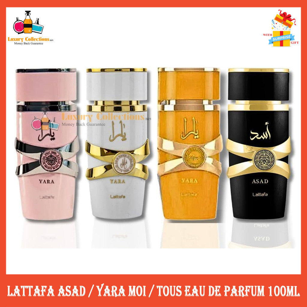 % Lattafa Asad / Yara Moi / Tous Eau de Parfum 100ml for Men & Women