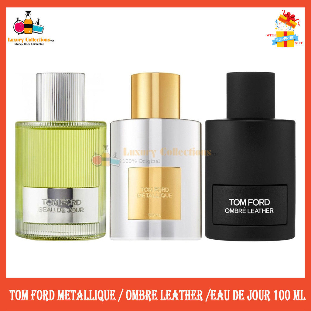 Tom Ford Metallique / Ombre Leather / Beau De Jour Eau de Parfum 100ml