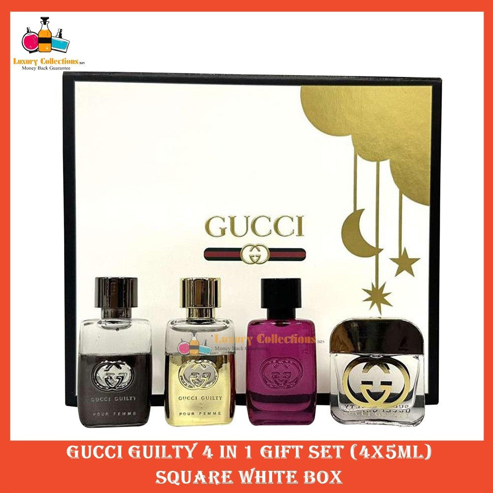 % Guilty 4in1 Perfume Set 4x5ml Square White Box (WPB)